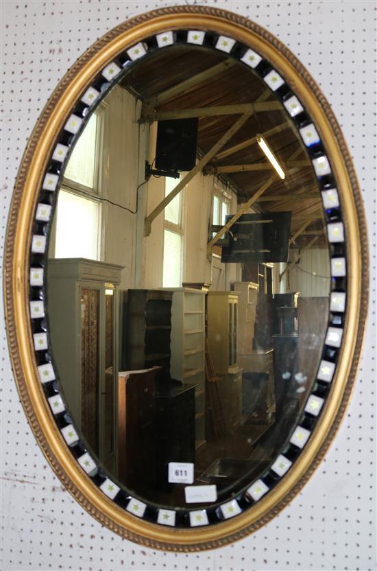 Irish oval mirror(-)